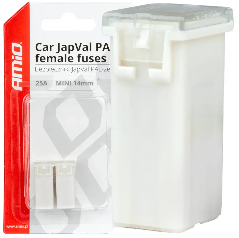 Japval PAL automobilio saugikliai, moteriški, 2 vnt., 25A, amio-03436