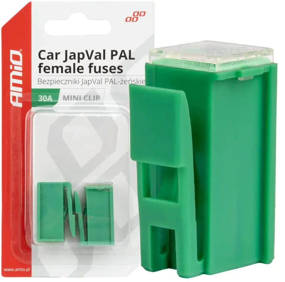 Japval PAL automobilio saugikliai, moteriški, 2 vnt., 30A, amio-03413