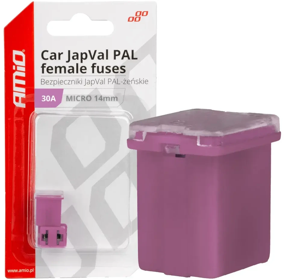 Japval PAL moteriški automobilio saugikliai, 2 vnt., 30A, amio-03453