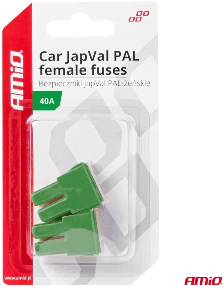 Japval PAL moteriški automobilio saugikliai, 2 vnt., 40A, amio-03390