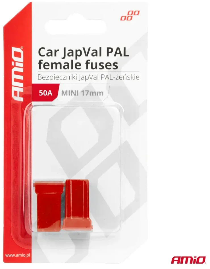„Japval PAL“ automobilio saugikliai, moteriški, 50A, amio-03446