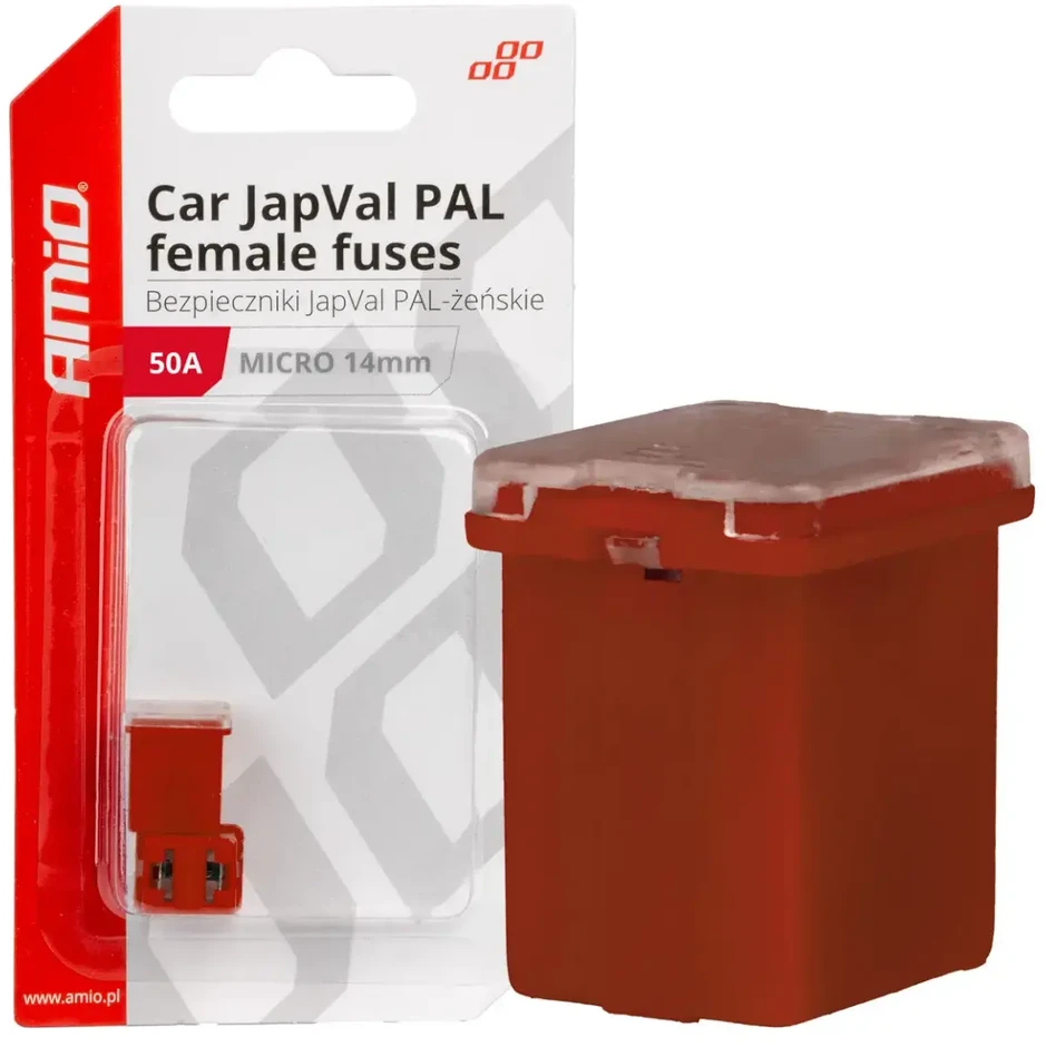 Japval PAL automobilio saugikliai, moteriški, 2 vnt., 50A, amio-03455