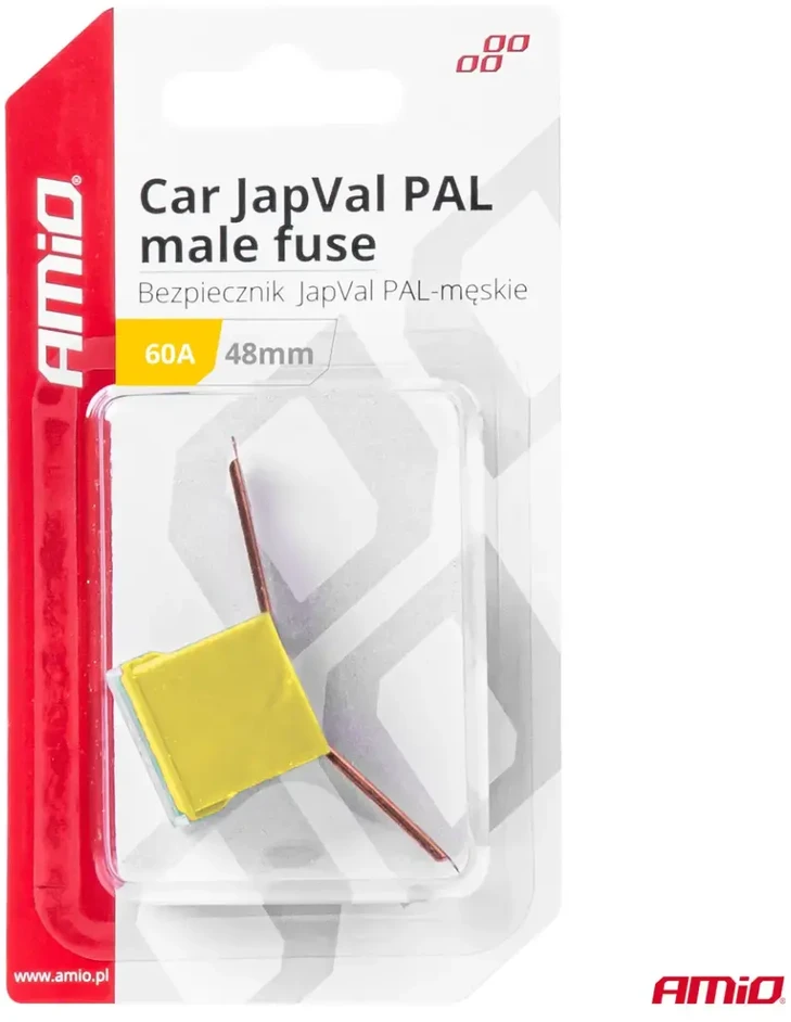 Japval PAL vyriškas automobilio saugiklis 48 mm 60 A amio-03421