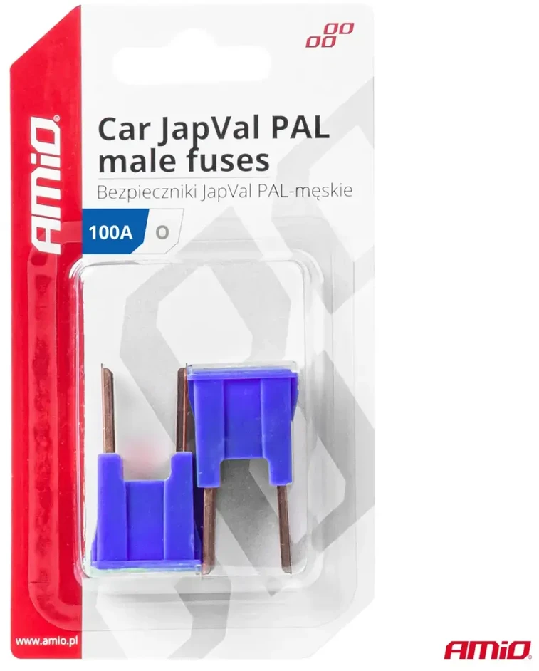 Japval PAL vyriški automobilio saugikliai, 2 vnt., 100A, amio-03403