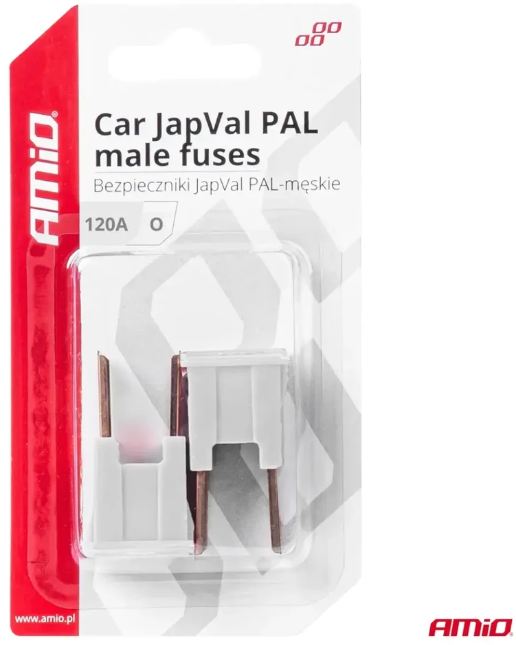 Japval PAL vyriški automobilio saugikliai, 2 vnt., 120A, amio-03404
