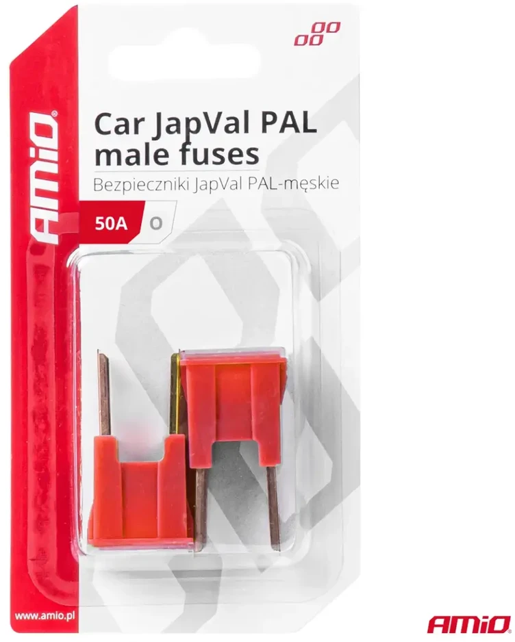 „Japval PAL“ automobilio saugikliai, 2 vnt., 50A, amio-03399