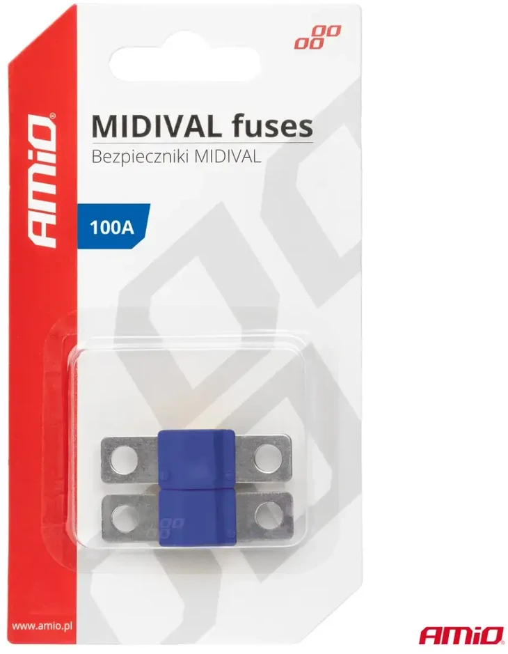 Midival MTA automobilio saugikliai, 2 vnt., 100A, amio-03479