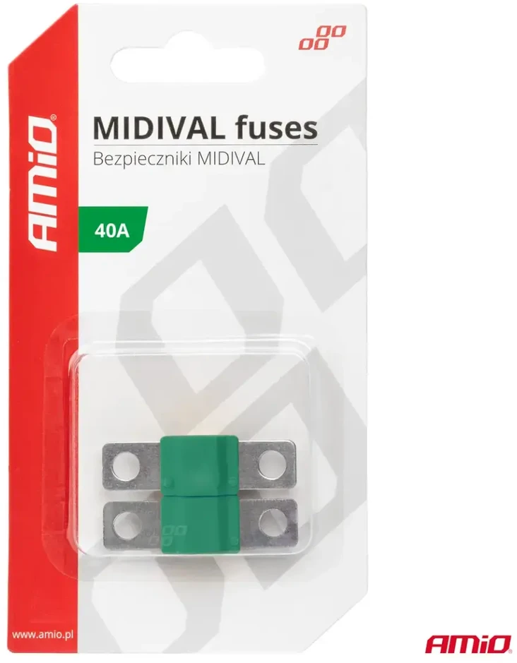 Midival MTA automobilio saugikliai, 2 vnt., 40A, amio-03474