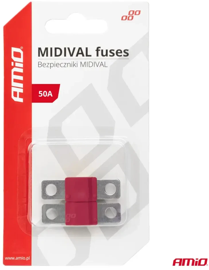 Midival MTA automobilio saugikliai, 2 vnt., 50A, amio-03475
