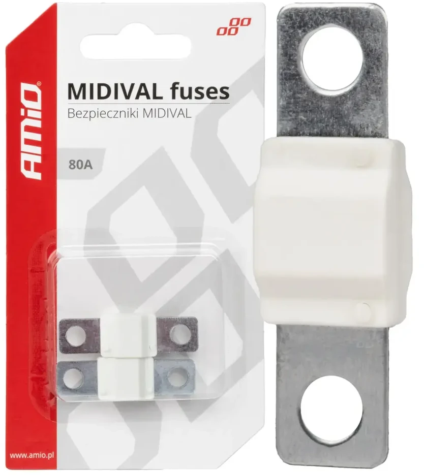 Midival MTA automobilio saugikliai, 2 vnt., 80A, amio-03478