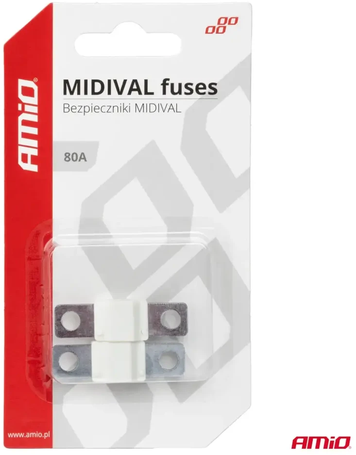 Midival MTA automobilio saugikliai, 2 vnt., 80A, amio-03478