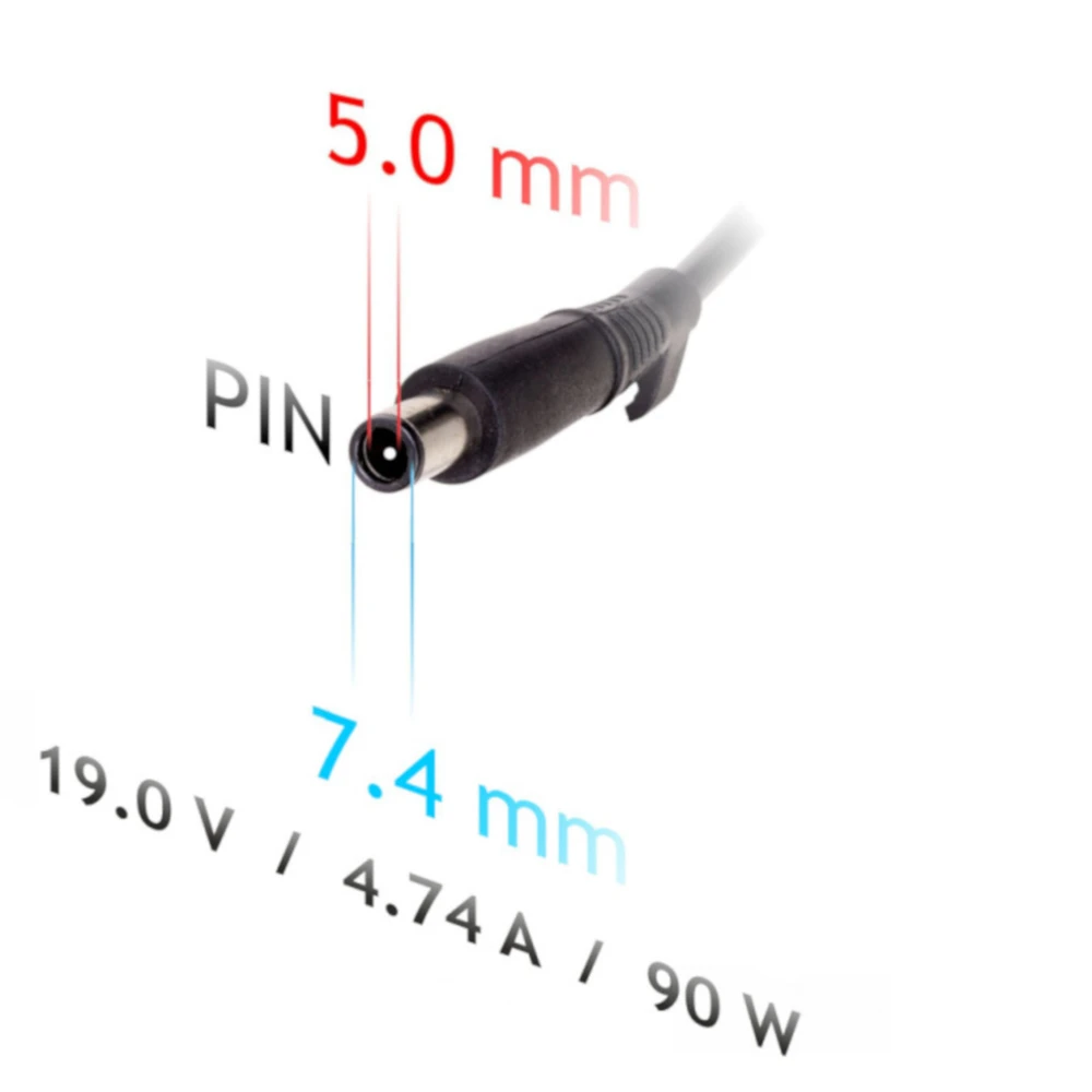 Automobilinis nešiojamojo kompiuterio pakrovėjas Akyga AK-ND-32 (19V / 4.74A 90W 7.4 x 5.0mm + pin) HP 1.2m