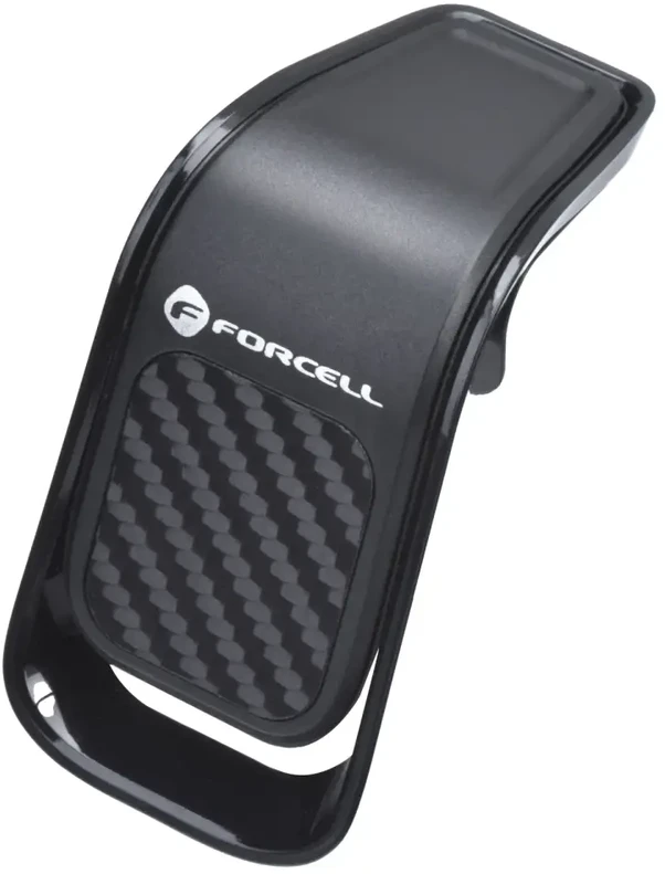 Automobilinis telefono laikiklis Forcell F-Grip Carbon B060 oro išleidimo angos juodas