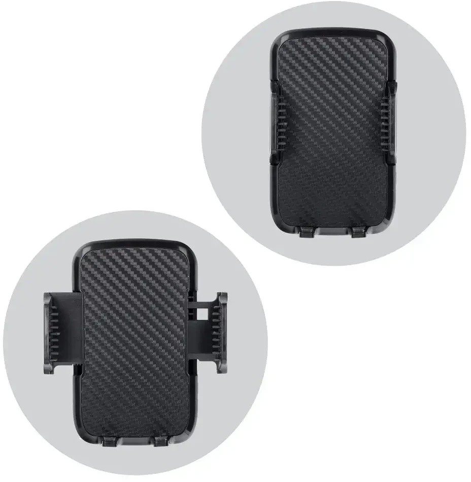 Automobilinis telefono laikiklis Forcell F-Grip Carbon HT1 priekiniam stiklui / prietaisų skydeliui juodas