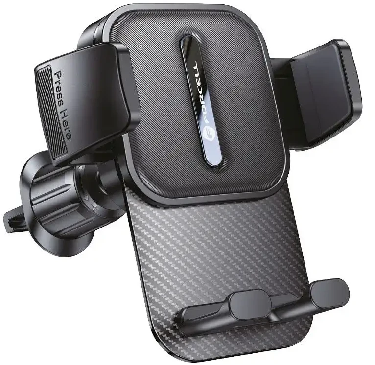 Automobilinis telefono laikiklis Forcell F-Grip Guardian AV oro išleidimo angos juodas