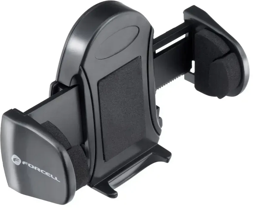 Automobilinis telefono laikiklis Forcell F-Grip Oval 17 cm priekinis stiklas / prietaisų skydelis / oro išleidimo anga, juodas