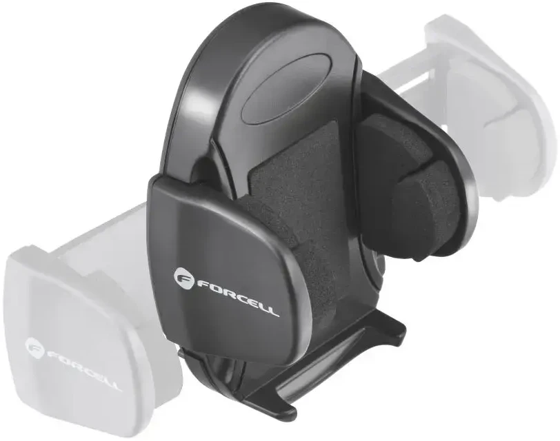 Automobilinis telefono laikiklis Forcell F-Grip Oval 27 cm, juodas, skirtas priekiniam stiklui / prietaisų skydeliui / oro išleidimo angai