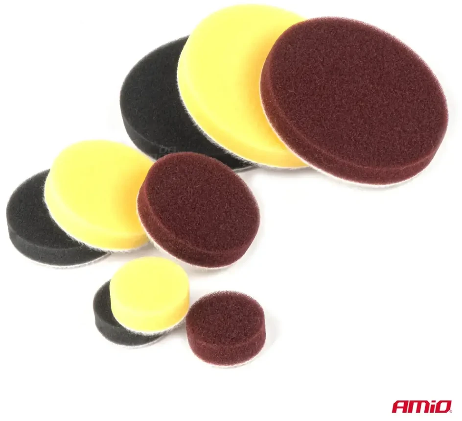 Automobilio poliravimo rinkinys, 15 vnt. AMIO-03700