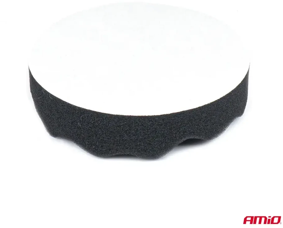 Poliravimo kempinių rinkinys su „velcro“ tvirtinimu, 4 vnt., 125 mm AMIO-03710