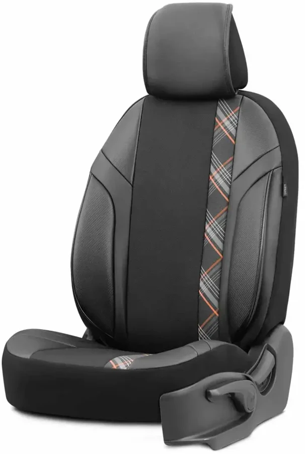 Amio Universalūs sėdynių užvalkalai OTOM, HORIZON - juoda / oranžinė