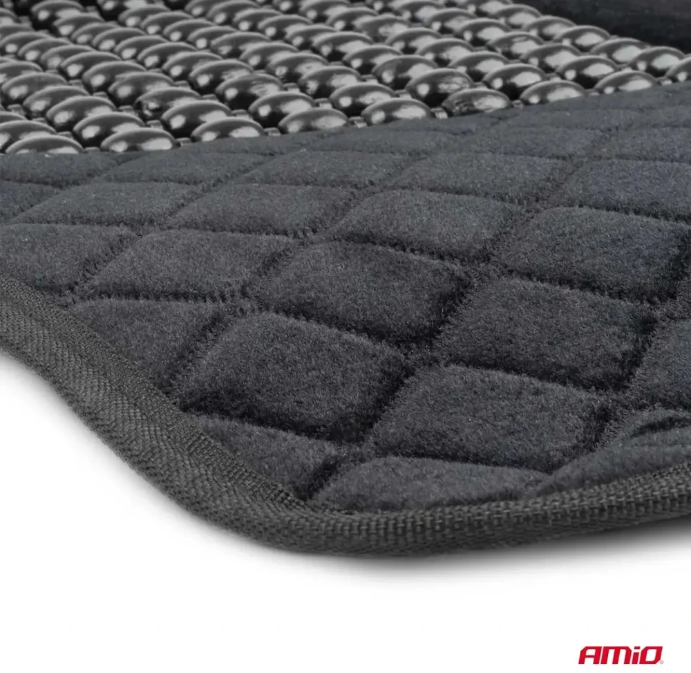 Amio Automobilio sėdynės kilimėlis su karoliukais CSM-16, 45x120 cm - juoda
