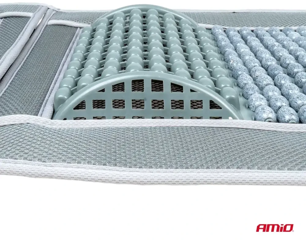 Amio Automobilio sėdynės kilimėlis su karoliukais 97 x 44 cm - pilka
