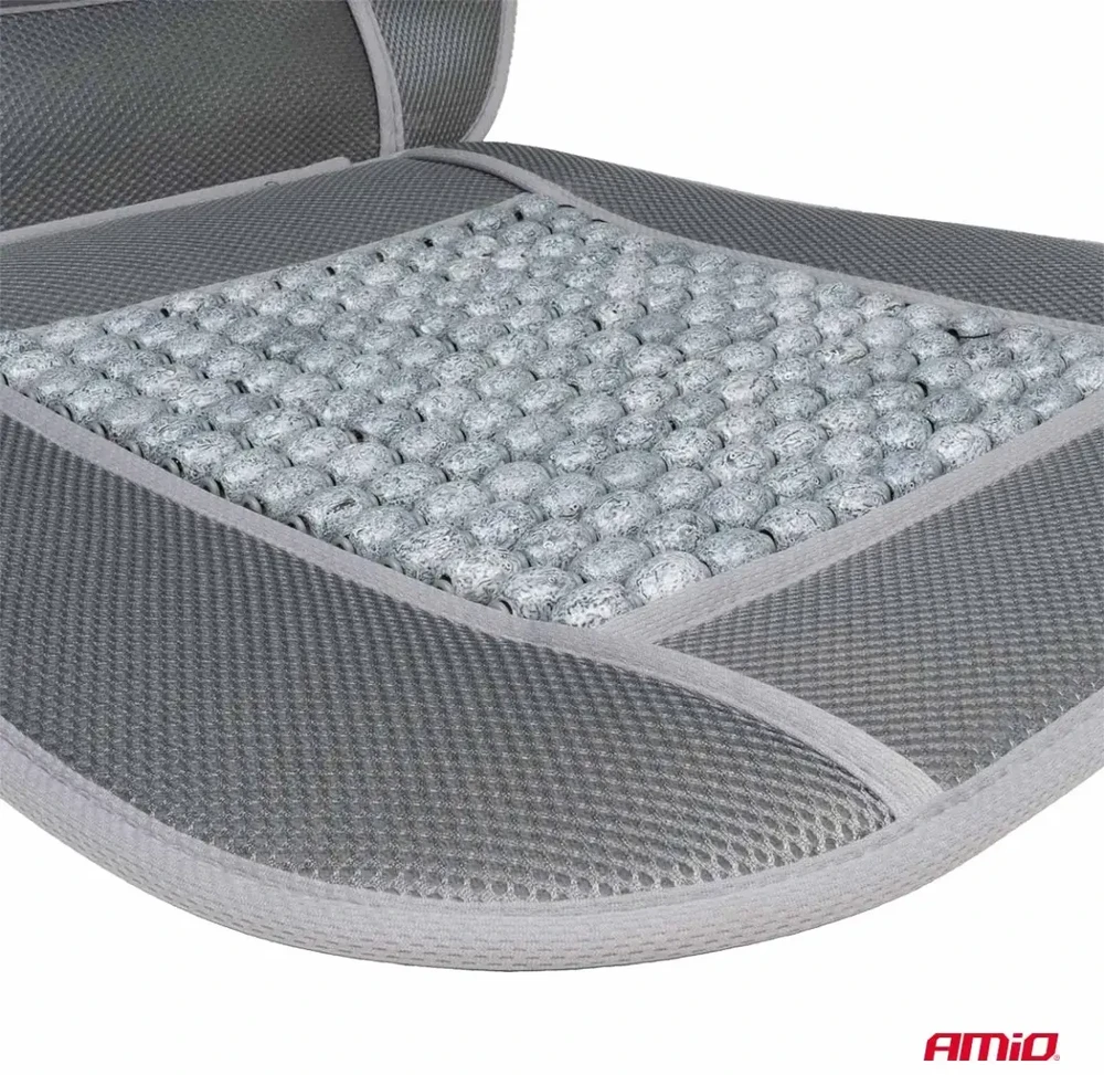 Amio Automobilio sėdynės kilimėlis su karoliukais 110 x 46 cm - pilka