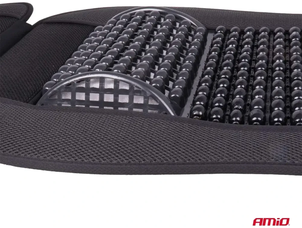Amio Automobilio sėdynės kilimėlis su karoliukais 110 x 46 cm - juoda