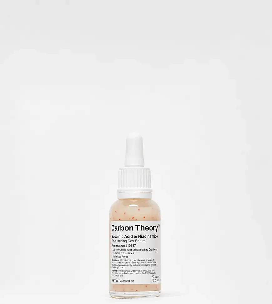 Carbon Theory Gintaro rūgšties dieninis serumas - niacinamidas (Odos paviršių regeneruojantis dieninis serumas) 30 ml