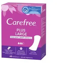 Carefree Plus Large higieniniai įklotai šviežio kvapo 48 vnt.