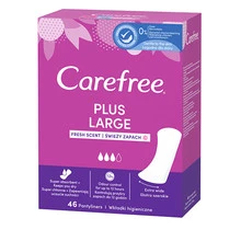 Carefree Plus Large higieniniai įklotai šviežio kvapo 48 vnt.