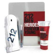 Carolina Herrera 212 Heroes Eau De Toilette Purškiklis, 90 ml Set 3 Pieces
