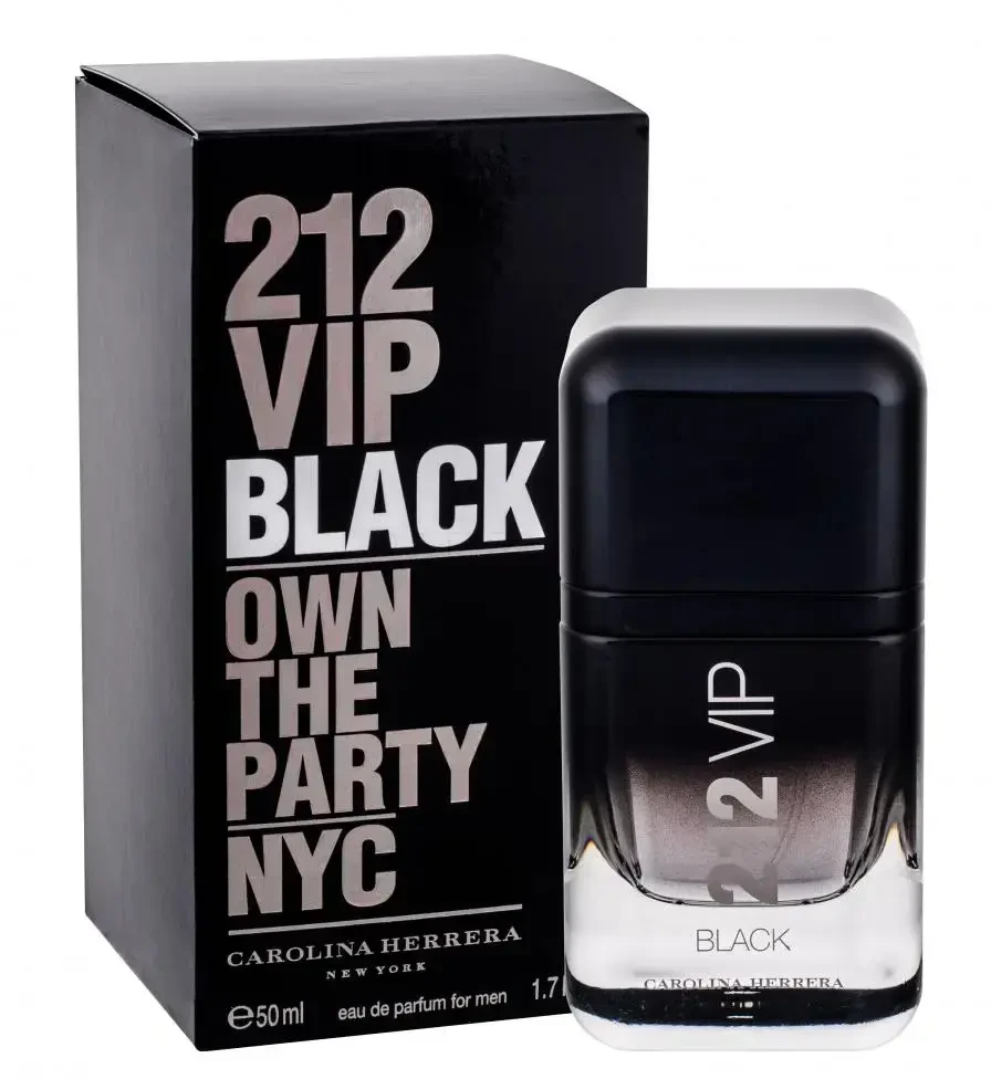 Carolina Herrera 212 Vip Juodas EDP parfumuotas vanduo vyrams, 50 ml