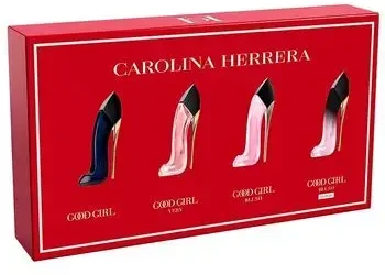 Carolina Herrera Good Girl Miniature Set kvepalų miniatiūrų rinkinys, 4 x 7 ml
