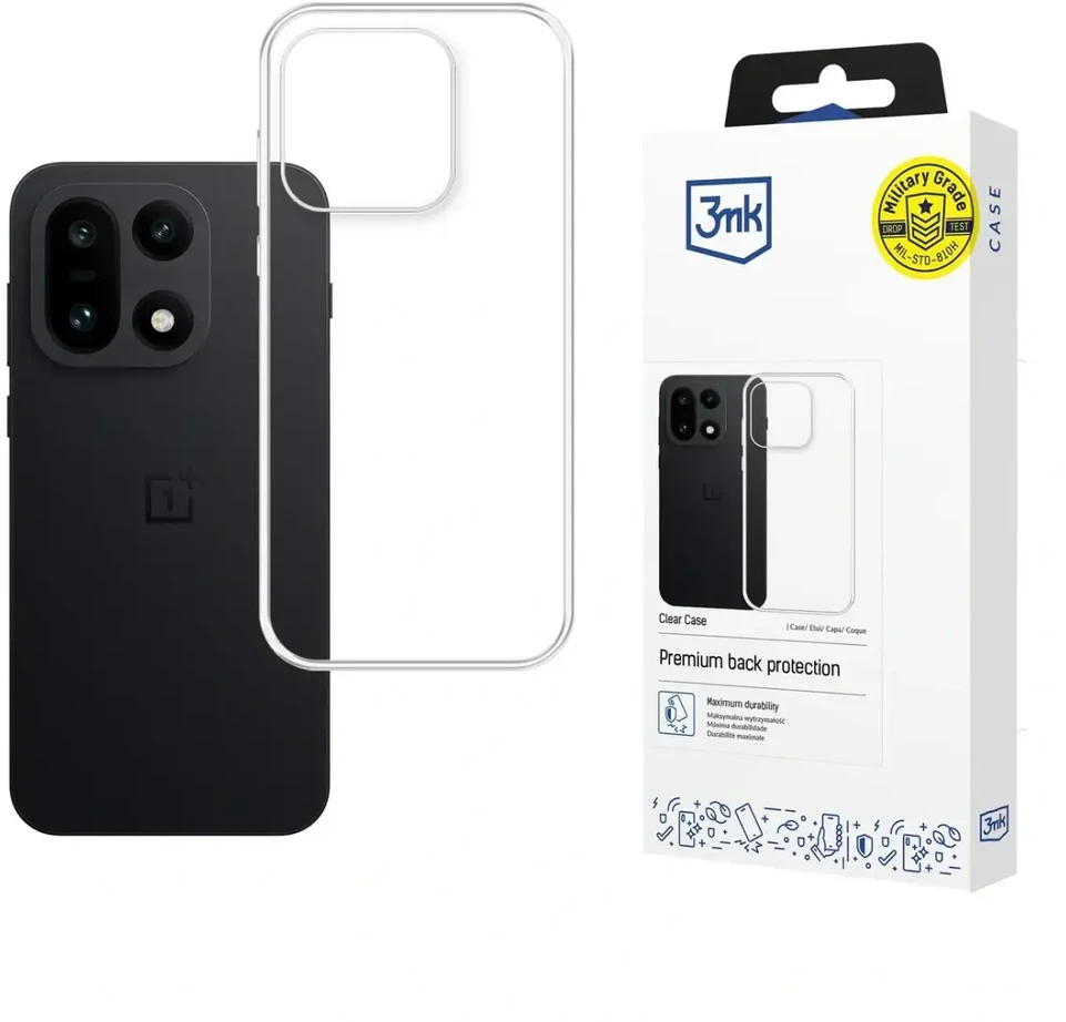 3Mk apsauginis 3mk skaidrus dėklas, skirtas OnePlus 15 5G - permatomas