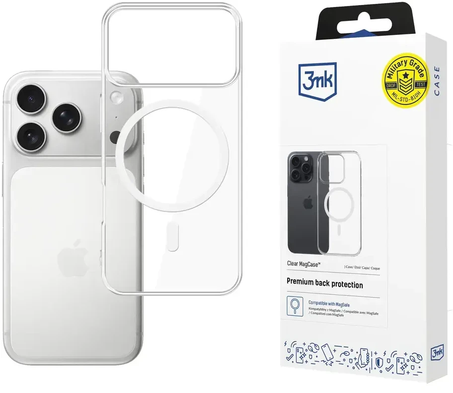 Dėklas 3mk Clear MagCase Apple iPhone 17 Pro