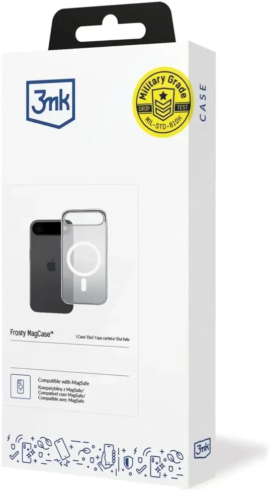 Dėklas iPhone 17 Air 3mk Frosty MagCase baltas