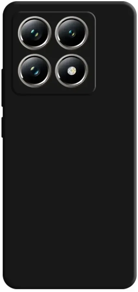 Dėklas 3MK Silicone dėklas skirtas Xiaomi 14T Pro juodos spalvos