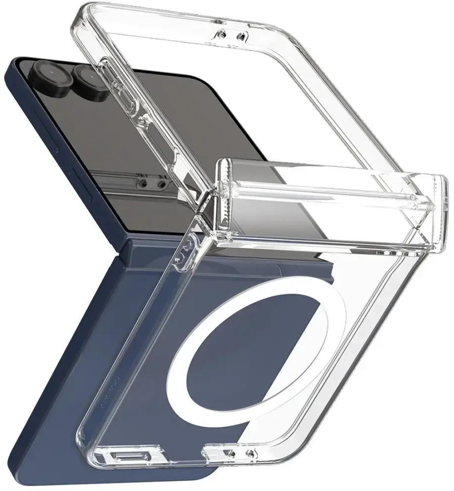 Dėklas Araree Duple 360 M MagSafe Qi2 do Samsung Galaxy Z Flip7 permatomas