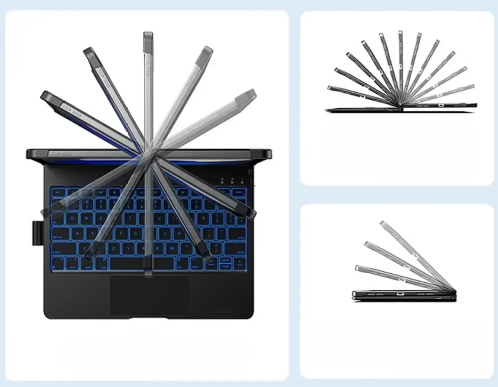 Typecase Flexbook Touch do iPad 11" (A16) 2025 / iPad 10.9" 2022 aviečių spalvos