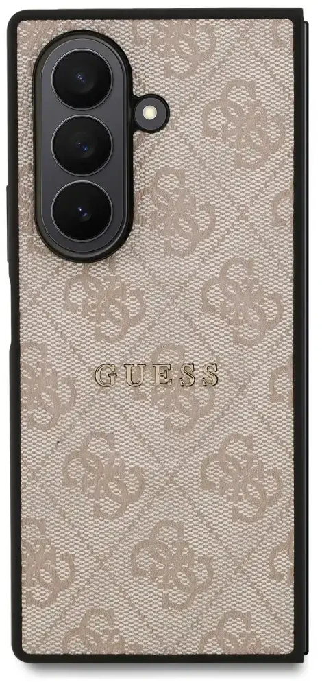 Guess PU Leather 4G Colored Ring Magnetic dėklas skirtas Samsung Galaxy Z Fold 7 rožinės spalvos