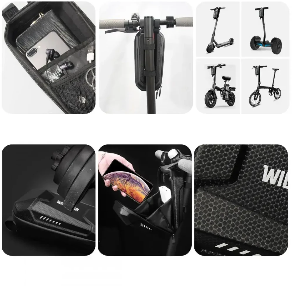Case handle for WILDMAN L ES8 Plus scooter frame pannier juodas juodas