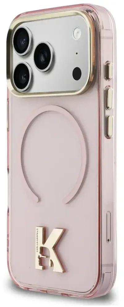 Dėklas Karl Lagerfeld IML K Head Case for iPhone 18 Pro Max / 17 Pro Max - Rožinė