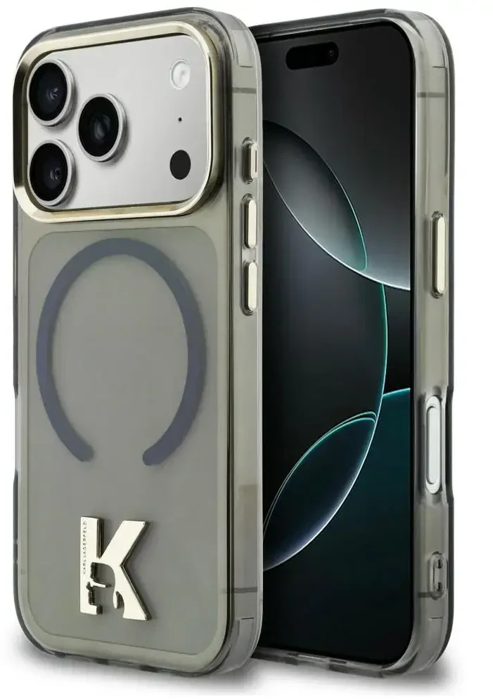 Dėklas Karl Lagerfeld IML K Head Case for iPhone 18 Pro Max / 17 Pro Max - Juodas