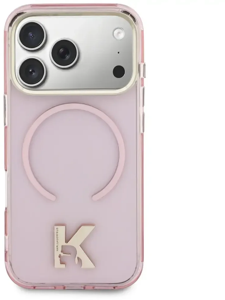 Dėklas Karl Lagerfeld IML K Head Case for iPhone 18 Pro Max / 17 Pro Max - Rožinė