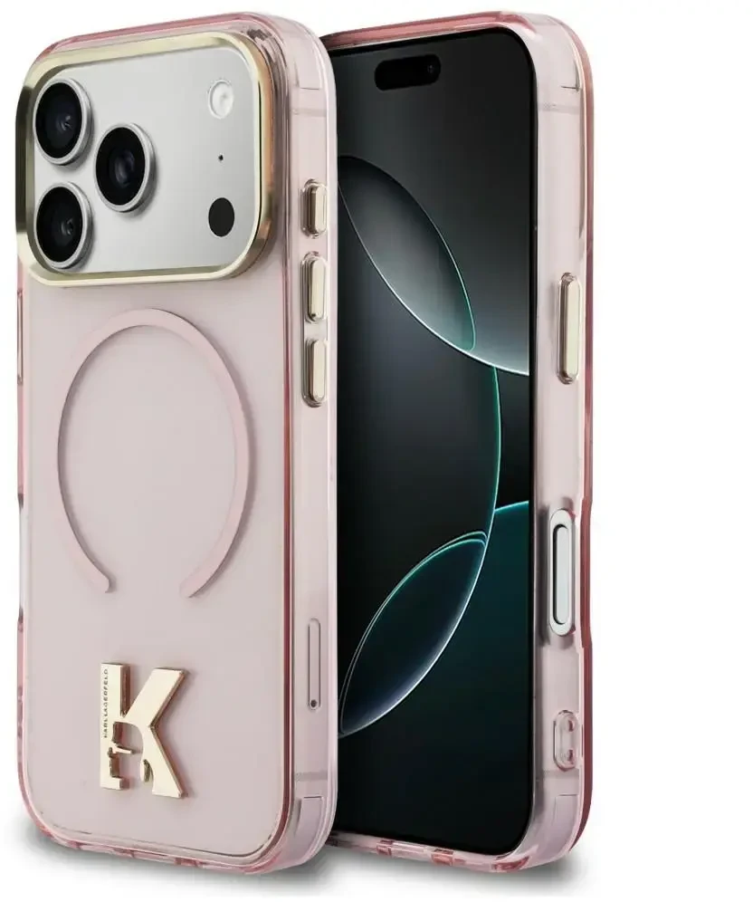 Dėklas Karl Lagerfeld IML K Head Case for iPhone 18 Pro Max / 17 Pro Max - Rožinė