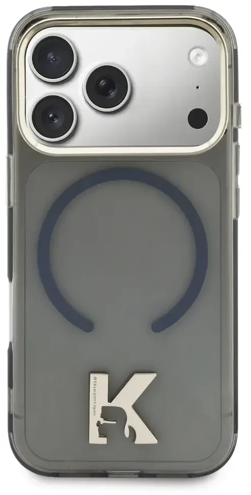 Dėklas Karl Lagerfeld IML K Head Case for iPhone 18 Pro Max / 17 Pro Max - Juodas