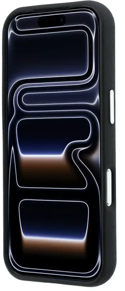 Dėklas Karl Lagerfeld Saffiano Karl&Choupette Heads Pins Strap Logo Case for iPhone 18 Pro / 17 Pro - Juodas
