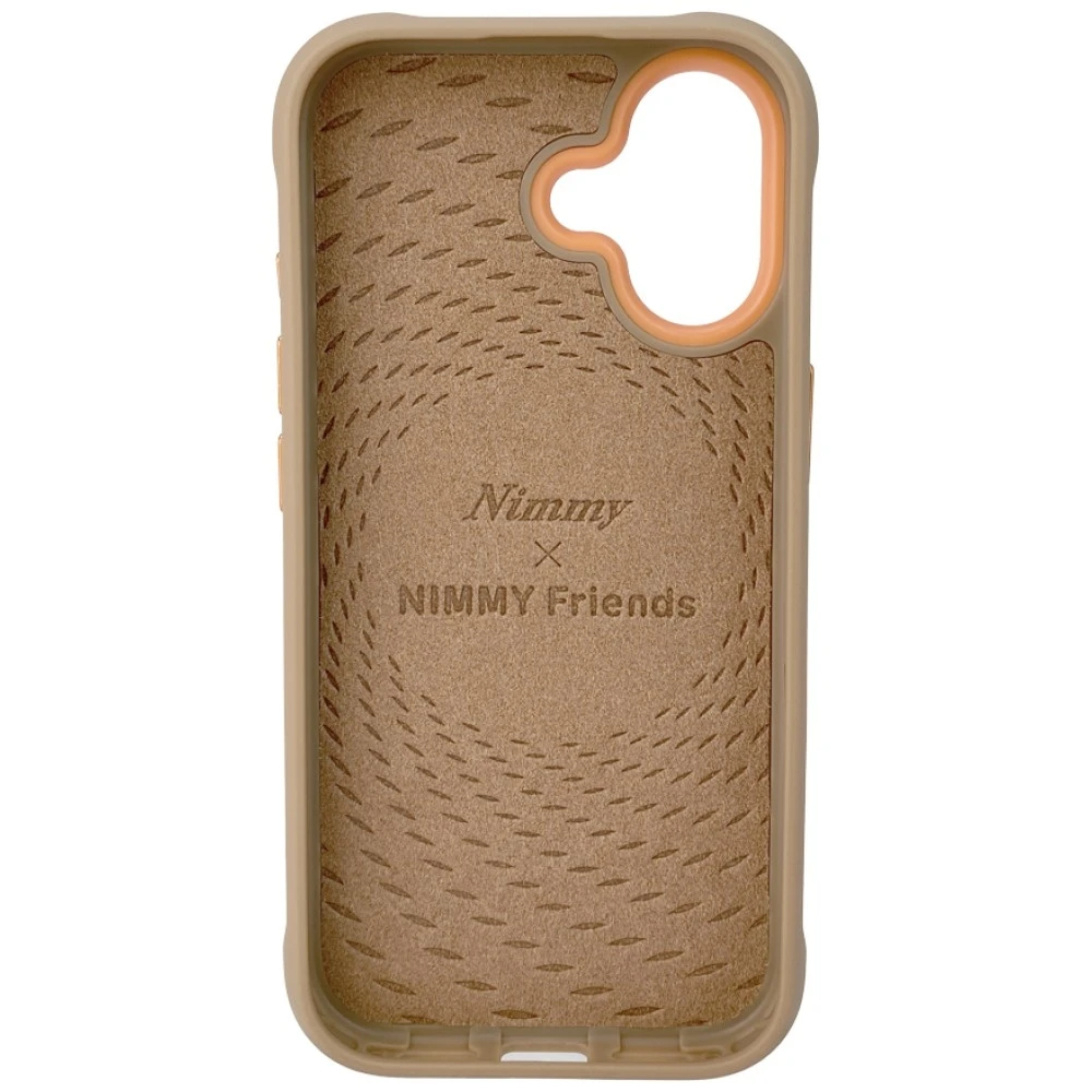 Dėklas Nimmy Glasses Cool nag iPhone 17 Case - rusvai gelsvas