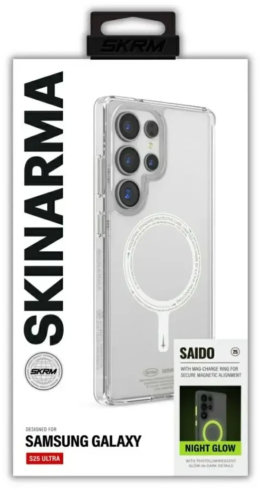 Dėklas Skinarma Saido MagSafe Samsung Galaxy S25 Ultra niteglow